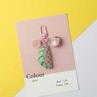 Porte-clés pastèque, banane avocat, ananas, bijoux pour femmes, stylé, mignon, porte-clé de voiture K23