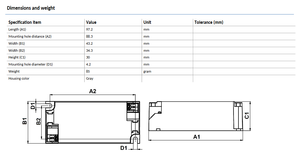 Controlador LED PHILIPS CertaDrive 30W/m 0.7A 42V 230V con una vida útil de 30,000 horas y carcasa de plástico para iluminación de oficinas - Product Image 5