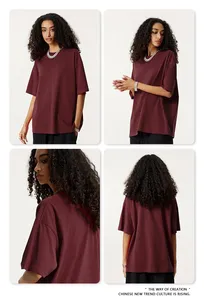 Nouveau personnalisé 30 couleurs printemps/été hommes et femmes décontracté 235G correspondant T-shirt 100% coton couple style jeunesse - Product Image 4