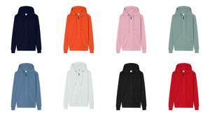Sudadera con Capucha Personalizada de Poliéster 320G, con Cierre Completo, OEM ODM, Unisex, Color Sólido, Sudadera con Capucha para Trabajo, con Logotipo - Product Image 4