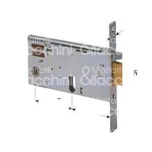 Serrure Électrique pour Bandes 12V AC, Loquet Autobloquant, Cylindre Oval, Ouverture par Contact, Fermoir Non Inclus - Product Image 1