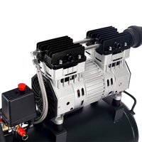 Compresseur d'air miniature silencieux sans huile 550W 30L 220V à piston refroidi par air avec moteur et pompe