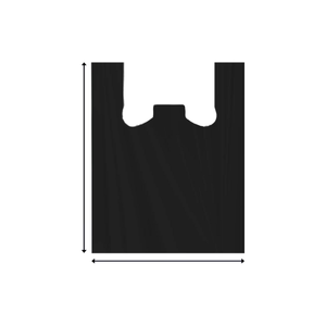 LOCO Fit ブラックプラスチックバッグは、食品、果物、その他の必需品を保管するための実用的で耐久性のあるソリューションです。 - Product Image 1