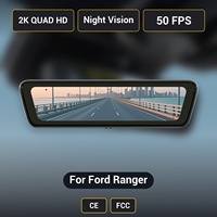 Cámara de Visión Trasera con Streaming para Ford Ranger H8 Pro, 2K, 8.2 Pulgadas, Lente Dual Delantera y Trasera, Visión Nocturna, Certificación OEM de Fábrica, CE, FCC
