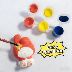 ชุดของเล่นระบายสีตุ๊กตาปูนปลาสเตอร์ 3 มิติ สไตล์การ์ตูนน่ารัก แบบ DIY ขายดี เหมาะสำหรับเด็ก - Product Image 5