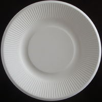 Ensemble de vaisselle en bambou compostable biodégradable jetable accessoire de couvercle de sécurité alimentaire pour hôtels et fêtes fabriqué à partir d'assiettes en papier
