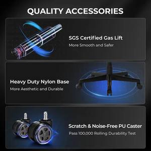 Cadeira Gamer AJUNION Nova para PC, Cadeira de Corrida E-sport, Cadeira de Escritório Moderna em Couro PU, Ajustável, com Assento Espesso - Product Image 3