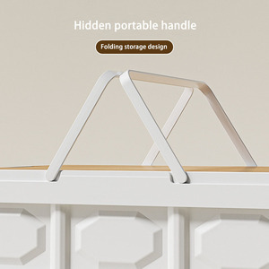 Складной ящик для хранения для кемпинга на открытом воздухе, 40-50 л, кубической формы, многофункциональный, с деревянной крышкой, пыле- и влагозащитный, современный - Product Image 3