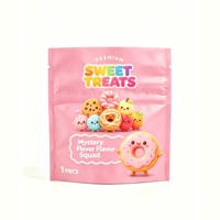 Sacs Mylar noirs mats personnalisés avec logo, résistants aux enfants, anti-odeur, pochettes verticales de qualité alimentaire avec fermeture éclair CR pour bonbons et médicaments