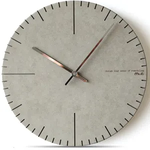 Living Room Jie lott Plain Plate 28cm Hanging Genuine Decorative Concrete Modern Wall Clock