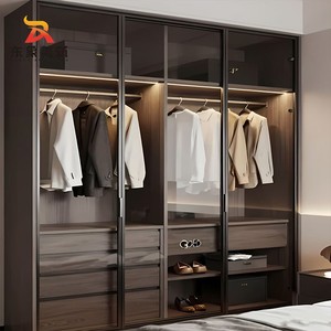 <span class=keywords><strong>Armario</strong></span> <span class=keywords><strong>de</strong></span> Pared Completo con Marco <span class=keywords><strong>de</strong></span> Metal Negro, Estilo Moderno y Minimalista, Ideal para Decoración <span class=keywords><strong>de</strong></span> Dormitorios en Apartamentos Urbanos Pequeños - Product Image 1