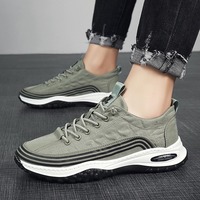 Chaussures décontractées pour hommes, confortables, en PU et maille, motif crocodile, à lacets, respirantes, légères, pour la marche quotidienne en extérieur