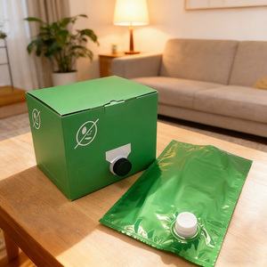 Sacs en plastique transparents PE écologiques et recyclables de 1L, 3L, 5L, imprimés en héliogravure, étanches, avec valve BIB pour bière et <span class=keywords><strong>champagne</strong></span> - Product Image 3