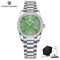 En stock 1 pièce, logo personnalisé, 50 pièces, montre-bracelet à quartz de luxe pour femme Pagani Design PD-1776 1776, fabricant OEM ODM, cadran élégant