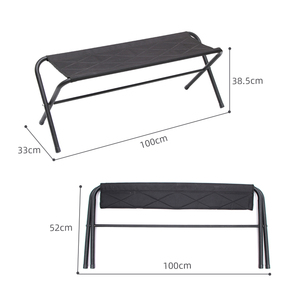 HOMFUL Lightweight Foldable Outdoor <strong>Benches</strong> Multi-Person <strong>Camping</strong> Chair for Picnic Beach - Product Image 5