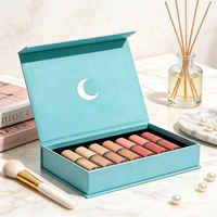 Boîte d'emballage en carton magnétique de luxe pour gloss à lèvres, rouge à lèvres, blush, anticernes, maquillage cosmétique, avec insert en EVA