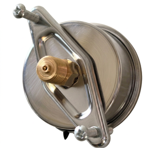 Manomètre sec double échelle de haute qualité 75 mm SS304 0-1 Bar/0-14 PSI 1/4"NPT Raccord arrière M pour l'industrie - Product Image 5