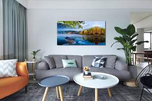 Peintures sur toile de paysages marins, art mural sur toile de <span class=keywords><strong>lac</strong></span>, <span class=keywords><strong>paysage</strong></span> moderne du ciel pour la maison, peinture sur toile, art mural, grande peinture - Product Image 4