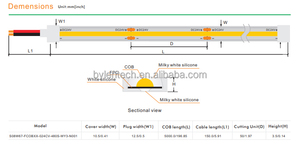 Bán buôn 480 chip <span class=keywords><strong>COB</strong></span> <span class=keywords><strong>LED</strong></span> Strip ra90 IP67 8 mét & 10 mét dotless linh hoạt không thấm nước với điều khiển từ xa ứng dụng cho cảnh quan - Product Image 4
