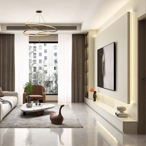 Meuble TV LED pratique et durable pour centre de divertissement, apparence unique, mobilier de salon pour hôtel ou appartement - Product Image 2