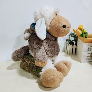 Peluche Animal Logan Pecora in Abito da Lupo con Imbottitura in Cotone PP, Antistress per Età 14+ - Product Image 3