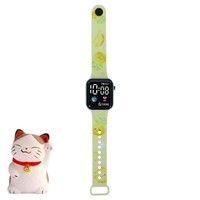 Nouvelle Montre Électronique Carrée en Plastique LED à Motifs Variés pour Enfants, Modèle 2026, Idéale pour l'Extérieur