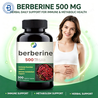 Compléments alimentaires OEM à base d'extrait naturel de cannelle de Ceylan, de berbérine et de vinaigre de cidre de pomme, 1000mg, comprimés de berbérine