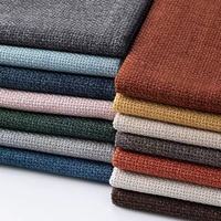 100% Polyester Home Textile Lin Look Tissu D'ameublement Style Jacquard Uni Tricot Tricoté Teint Motif pour Canapé