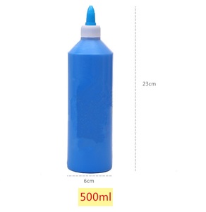 12 <span class=keywords><strong>colori</strong></span> grande bottiglia <span class=keywords><strong>lavabile</strong></span> dita dipinge stampe di palma per bambini vernici acriliche versando vernice 500ml - Product Image 4