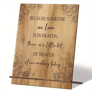 Wooden Display <b>Plaque</b> For Wedding Decoration Tabletop Ornament Wedding Message Board Sign Home Decor Item - Product Image 4
