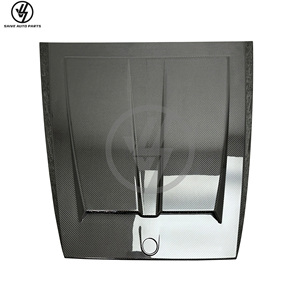 B Style Dry Carbon Fiber Bonnet <b>Hood</b> Scoop for Mercedes-Benz G Wagon W464 G63 G500 G550 2019-2024 <b>Engine</b> Cover-Black Glossy - Product Image 1