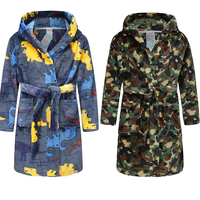 Peignoirs d'hiver pour filles 2026 Nouveau style Peignoirs à capuche pour filles imprimés de dessins animés personnalisés Vente en gros Vêtements de nuit de haute qualité Pyjamas