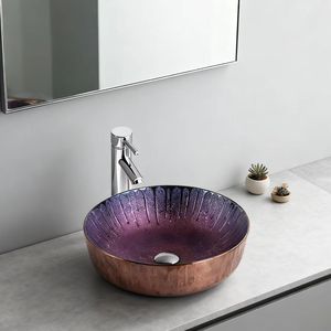Nuovo arrivo Design moderno elettrolitico <span class=keywords><strong>bagno</strong></span> in ceramica lavandino unico <span class=keywords><strong>lavabo</strong></span> <span class=keywords><strong>lavabo</strong></span> <span class=keywords><strong>ciotola</strong></span> per alberghi - Product Image 1