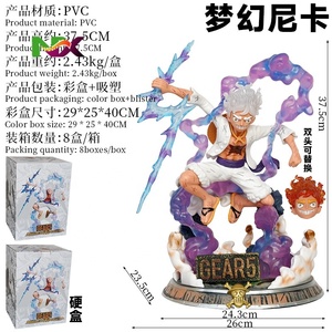 Figurine One Piece Gear 5 Luffy Nika Form, modèle de statue d'anime, objet de collection, vente <span class=keywords><strong>en</strong></span> gros, livraison directe - Product Image 2