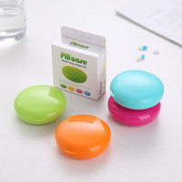Boîte à pilules rotative portable personnalisée avec logo, étanche à l'humidité, conteneur de rangement pour médicaments