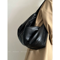 Sac à main fourre-tout en PU froissé de veste marron en détresse léger de luxe avec doublure en coton fermeture éclair élégante pour une tenue de ton neutre