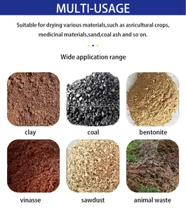 Secador de alimentos máquina de secagem de aves, cavalo, manure, máquina pequena rotativa de secagem