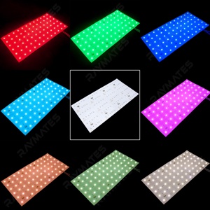 Farbiges <span class=keywords><strong>LED</strong></span>-Display-Lichtpanel RGBW DC24V für Werbung, 72 LEDs, 6 LEDs kürzbar, 14.4W, Dimmbare 5050 <span class=keywords><strong>LED</strong></span>-Hintergrundbeleuchtungsplatte - Product Image 1