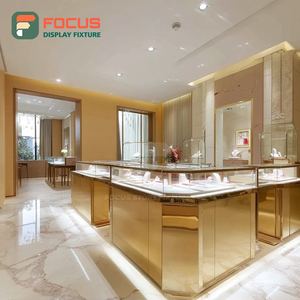 Sistema de Muebles Modernos para Joyería, Superficie Pulida, Mostrador de Exhibición Comercial para Tiendas - Product Image 3