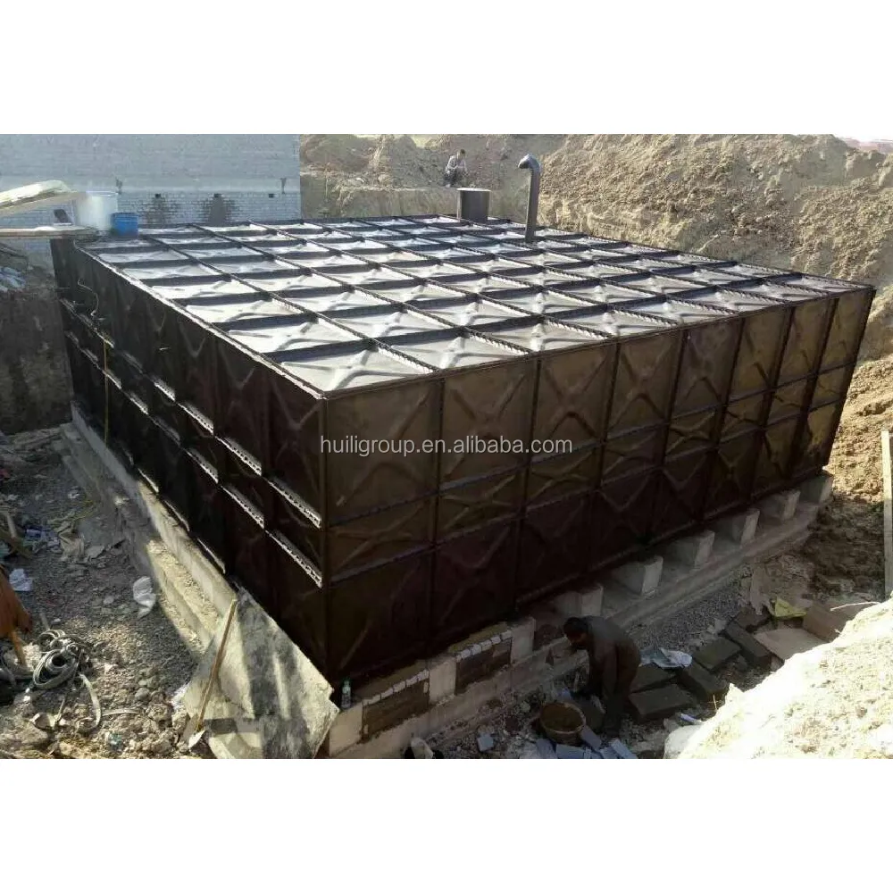 BDF GSC yeraltı tankı 10000 20000 50000 Litre Litre galon modüler montajlı preslenmiş çelik su depolama tankı