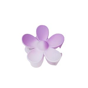 CLARMER الصيف جديد تصميم الأرجواني ماتي التدرج القرش النساء الشعر التبعي اليدوية مخصص كبيرة زهرة الجوف مشبك شعر - Product Image 4