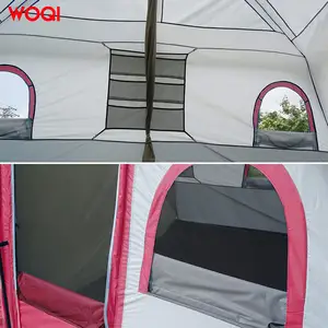 WOQI tenda ventilasi berkemah, tenda liburan pelindung matahari tampilan tinggi baru 2/4/6/8/10 orang