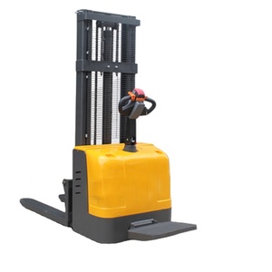 Toptan ayakta tam elektrikli çift çatal palet istifleme kamyonu mekanik 1.5ton 3m - Product Image 4