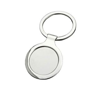 WSY878 <b>Custom</b> Logo Blank Sublimation Car Promotional Stainless Steel Metal Blank Keychain Home Keyring for Promotion Gift - Product Image 2