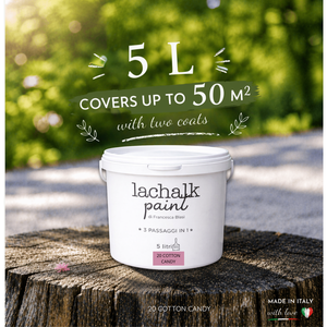 20 Cotton Candy 5L LaChalk Hybrid <b>Chalk</b> Acrylic Paint for Furniture Paint Made in Italy - Product Image 2
