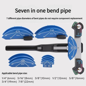 Kit de doblador de tubos 7 en 1 de alta calidad, aleación de aluminio y acero duradera, herramientas de doblado de tubos de 90 grados, cobre hecho a mano para tubos - Product Image 4