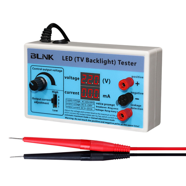 High Quality 0-320V Output All Sizes LED  TV Backlight Tester for All LED LCD TV Repair Square Plug Dual Displays