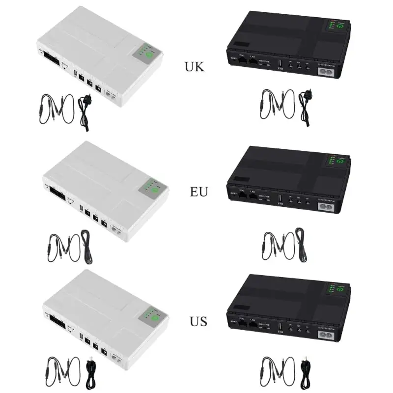 Chengwen buen precio UPS Mini 5V 9V 12V 15V 24V 36W Mini UPS portátil 12V Para enrutador de módem para enrutador Wifi 9V 12V