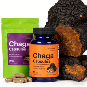 Natuurlijke <span class=keywords><strong>Chaga</strong></span> <span class=keywords><strong>Capsules</strong></span> Vegan Non-GMO Paddenstoelenextract Aangepaste Mengsels Private Label Ontwikkeling ODM OEM KOSHER USDA Gecertificeerd - Product Image 4