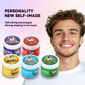 Cire coiffante rétro effet mat 120g pour cheveux crépus, anti-frisottis, non grasse, pour <span class=keywords><strong>coiffure</strong></span> 3D - Product Image 1